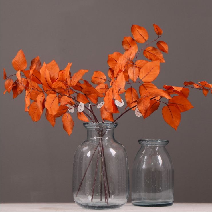 Lanjin Wholesale, best-selling products, factory direct sales, flower arrangement materials, artificial leaves, plants, artificial autumn colors, flowers and leaves, artificial home decoration Application Scenario