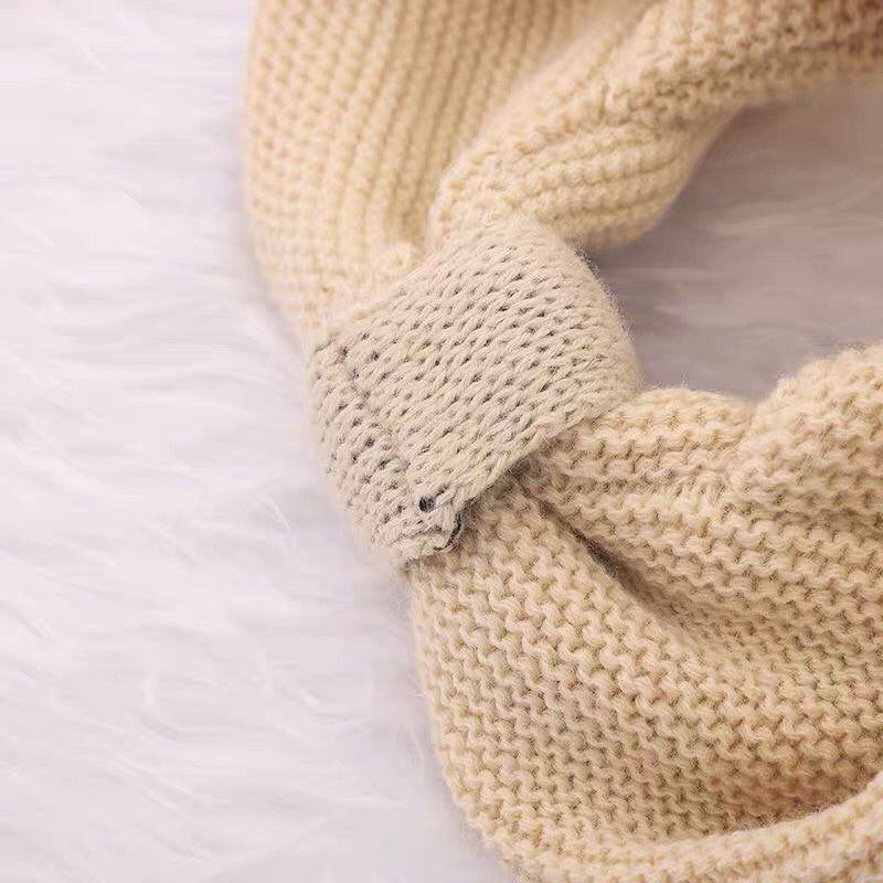 Japanese and South Korea forehead short hair accessories female net red Korean cartoon wool hair hoop cute cat knitting hair band details Picture