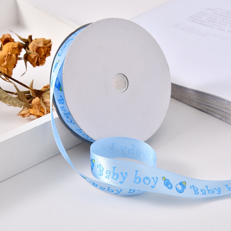 1.5cm polyester tape printed clothing decorative tape, webbing factory direct sales, BABY handicraft decorative tape, small bow ribbon accessories webbing Specification image