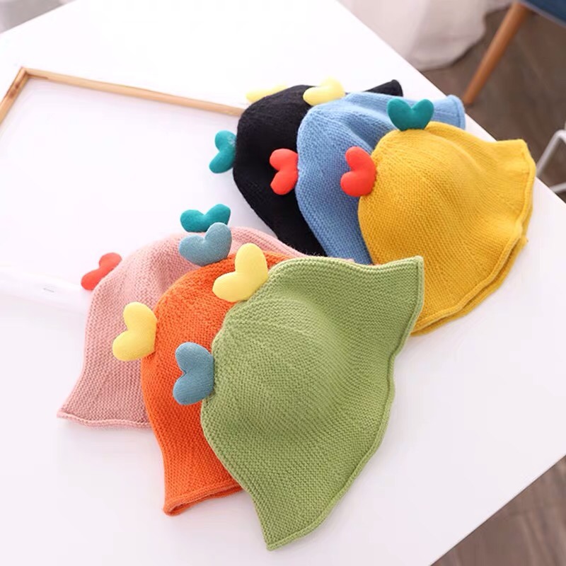 Baby treasure hat cute super adorable spring and autumn knitting children fisherman hat Korean boys and girls tide autumn and winter details Picture