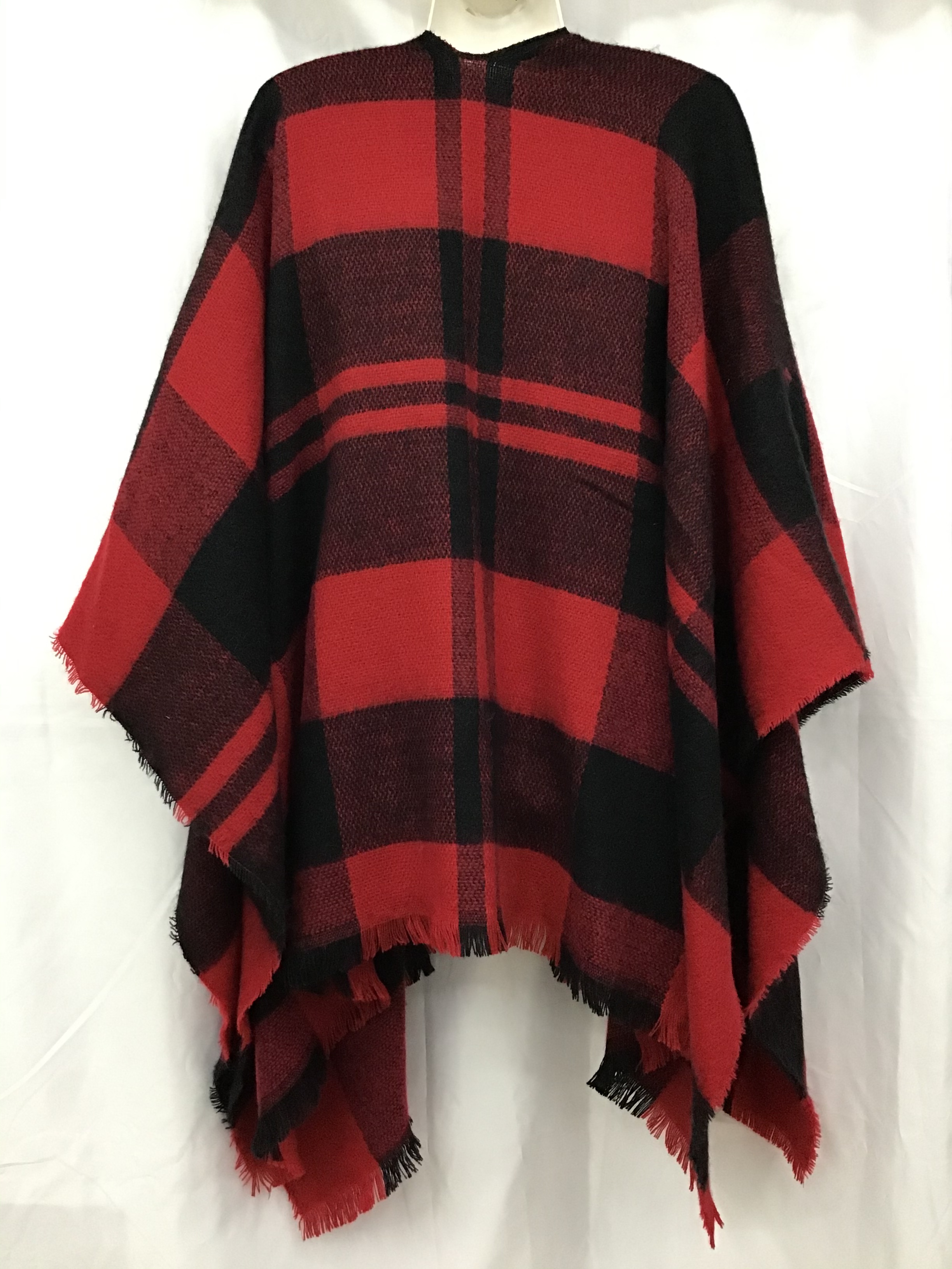 Manufacturers Direct Sales Autumn And Winter Europe And The United States Fashion Trend New Checkered Open Scarf details Picture