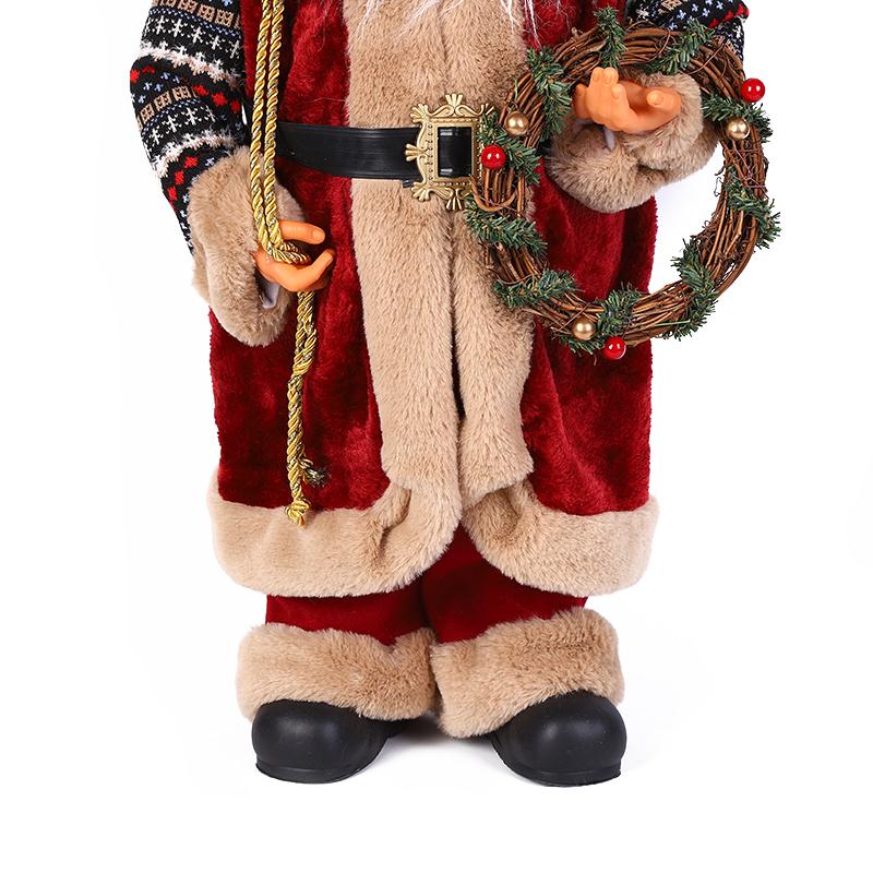 60-centimeter luxurious garland Santa Claus Item Picture