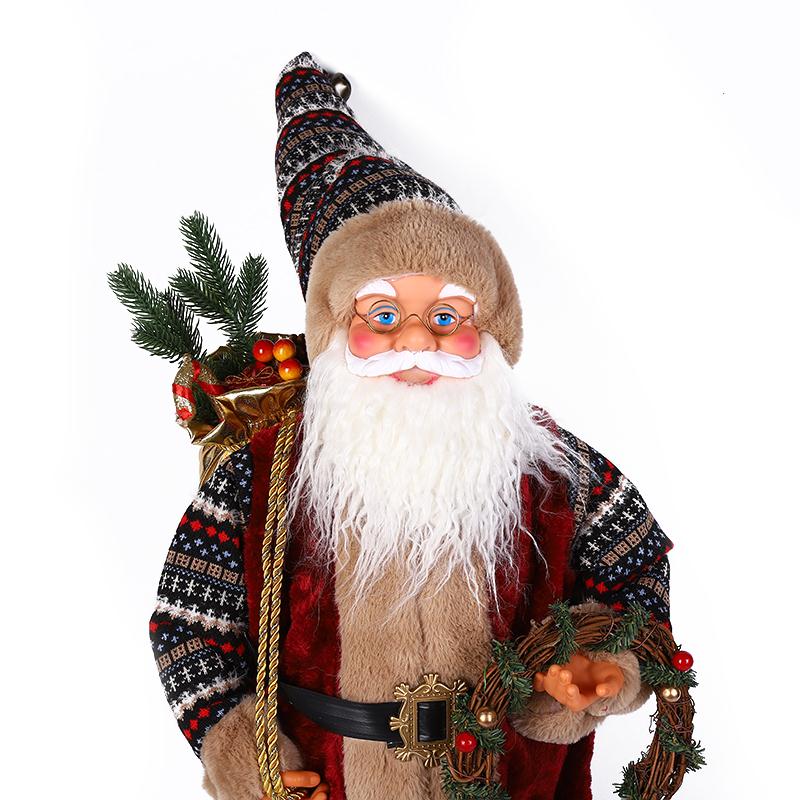 60-centimeter luxurious garland Santa Claus Application Scenario