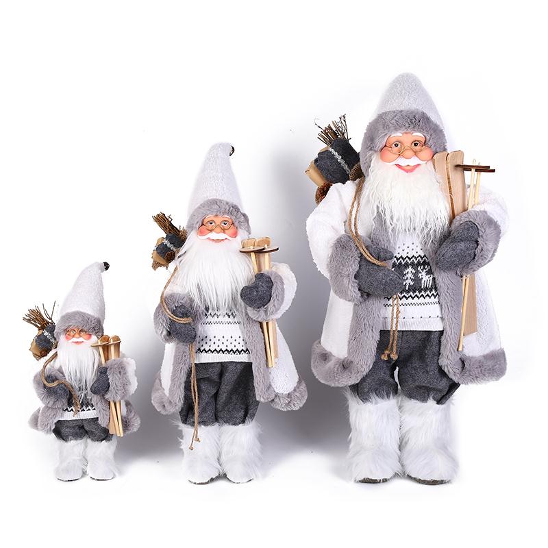 A 60-centimeter luxurious static Santa Claus Application Scenario