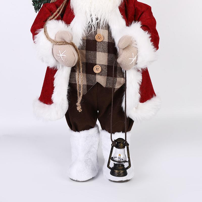 A 60-centimeter red luxury static Santa Claus details Picture