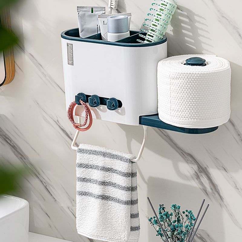 Non-perforated chopstick holder cage, kitchen wall-mounted tableware storage rack, bathroom toilet paper rack, towel storage rack Application Scenario