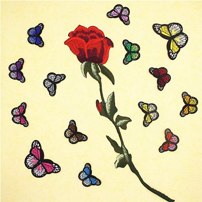 Chunrong computer embroidery label processing custom patch cloth clothing accessories accessories embroidery cloth fashion accessories