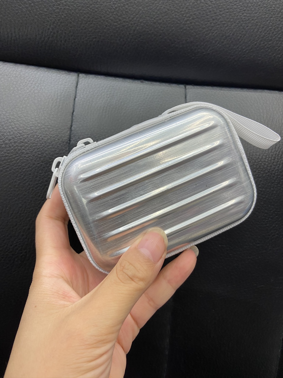 Tinplate purse silver full figure