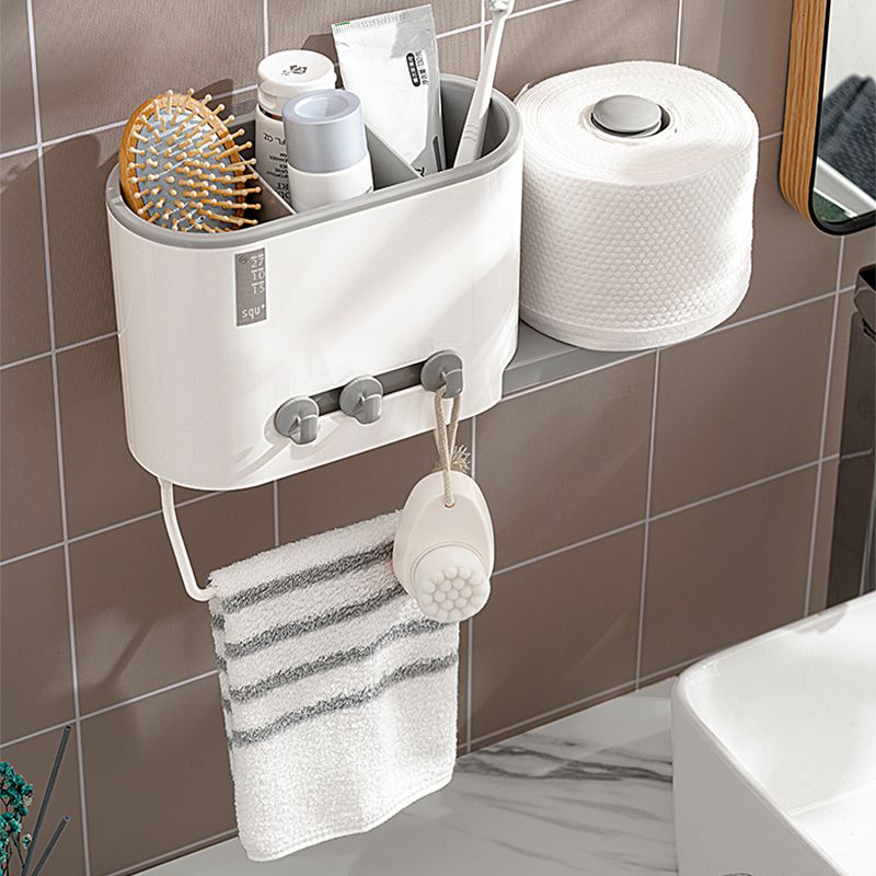 Non-perforated chopstick holder cage, kitchen wall-mounted tableware storage rack, bathroom toilet paper rack, towel storage rack full figure