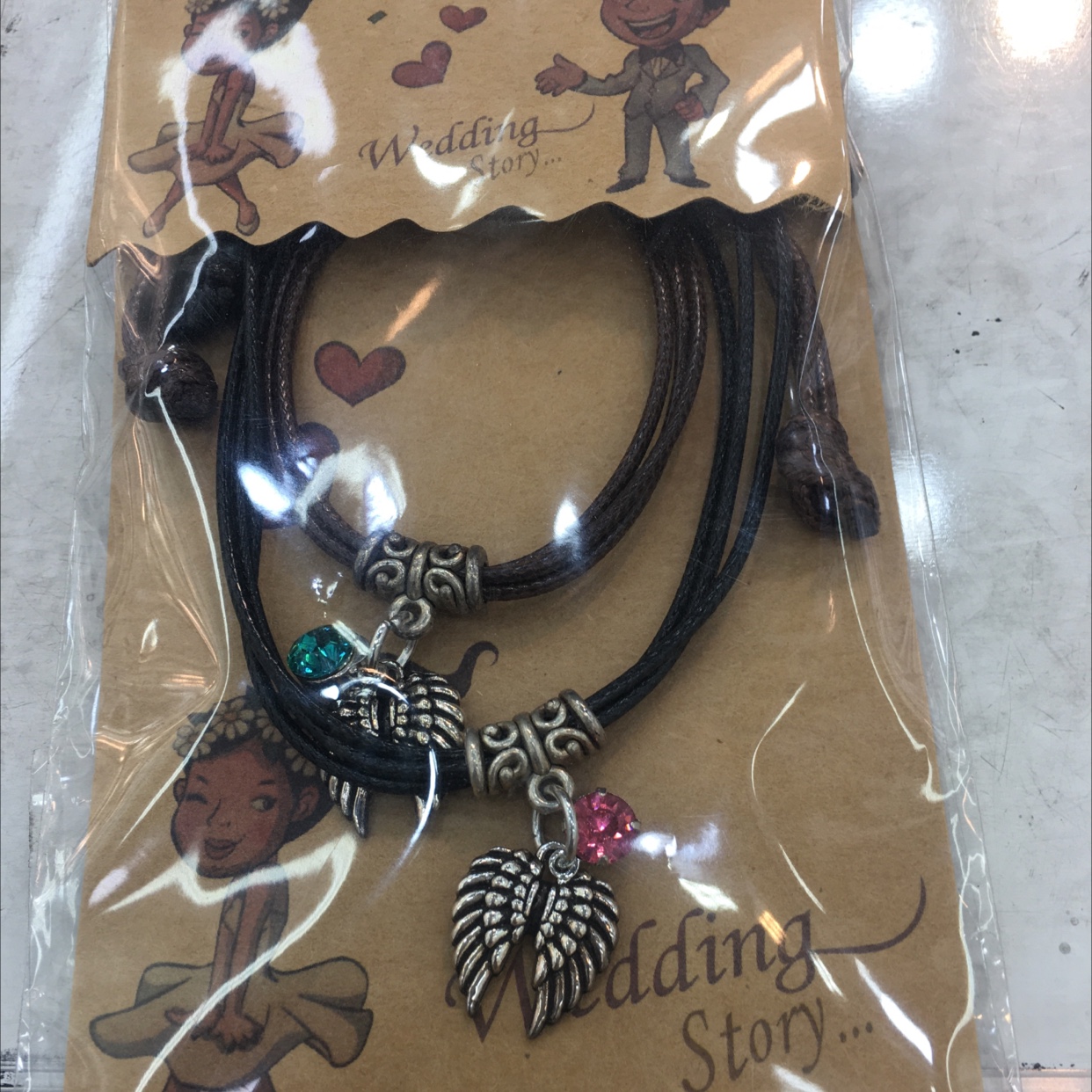 Angel wing lovers bracelet thumbnail