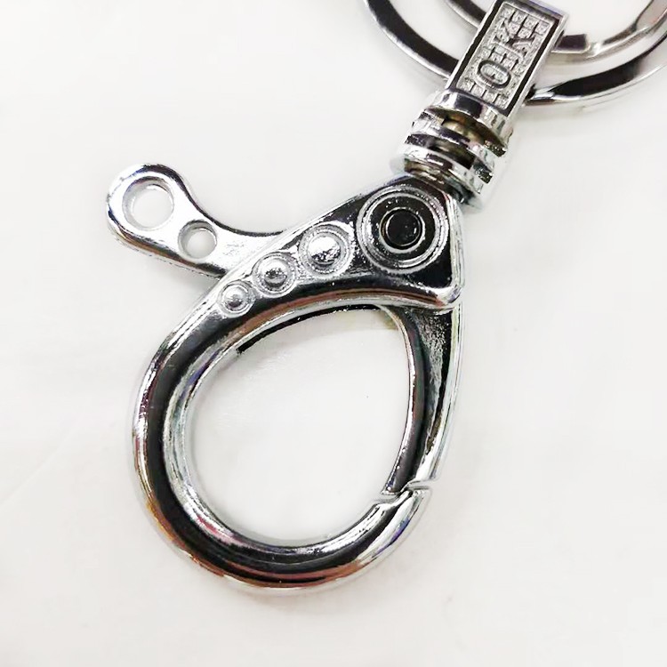 MQ metal alloy double-ring keychain key pendant premium 823B 2-yuan store supply detail image 4