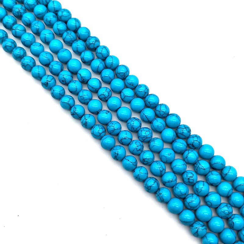 饰品配件 厂家直销 DIY手工佛珠配饰 仿天然绿松石散珠隔珠 散珠详情图4