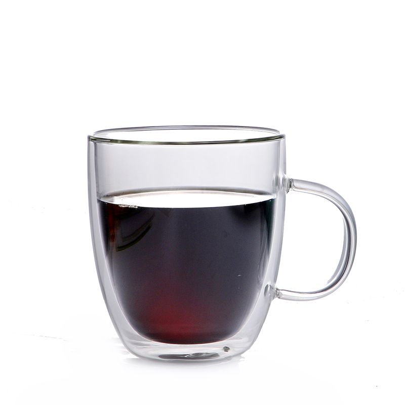 高硼硅双层玻璃杯子 创意隔热杯 牛奶杯咖啡杯茶杯细节图
