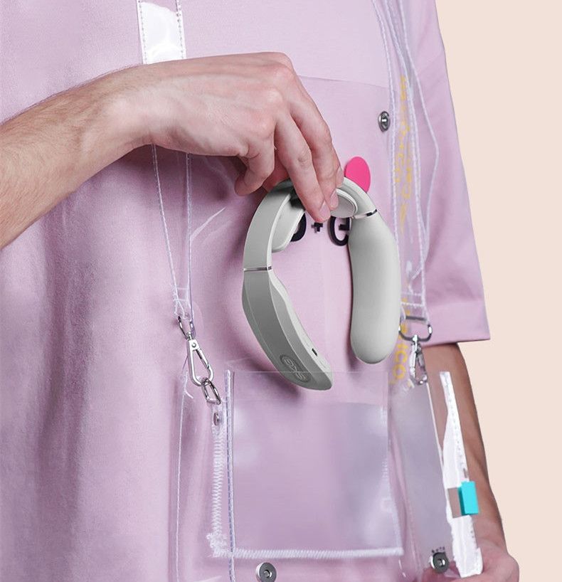脉冲护颈仪/充电便携/肩颈按摩器产品图