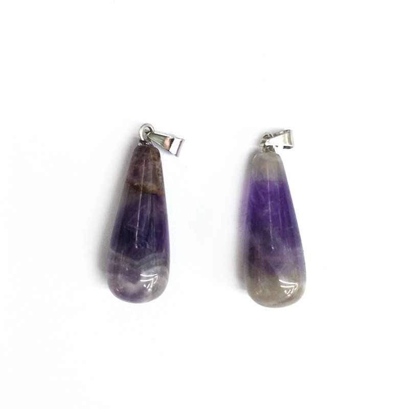 DIY cross-border natural stone moon-shaped pendant semi-finished product, crescent-shaped pendant, crescent necklace pendant accessory detail image 8