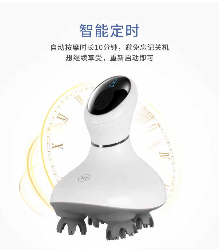 Head massager, electric household multi-functional full-body massage, claw kneading meridian therapy, acupoint scalp massage device detail image 1
