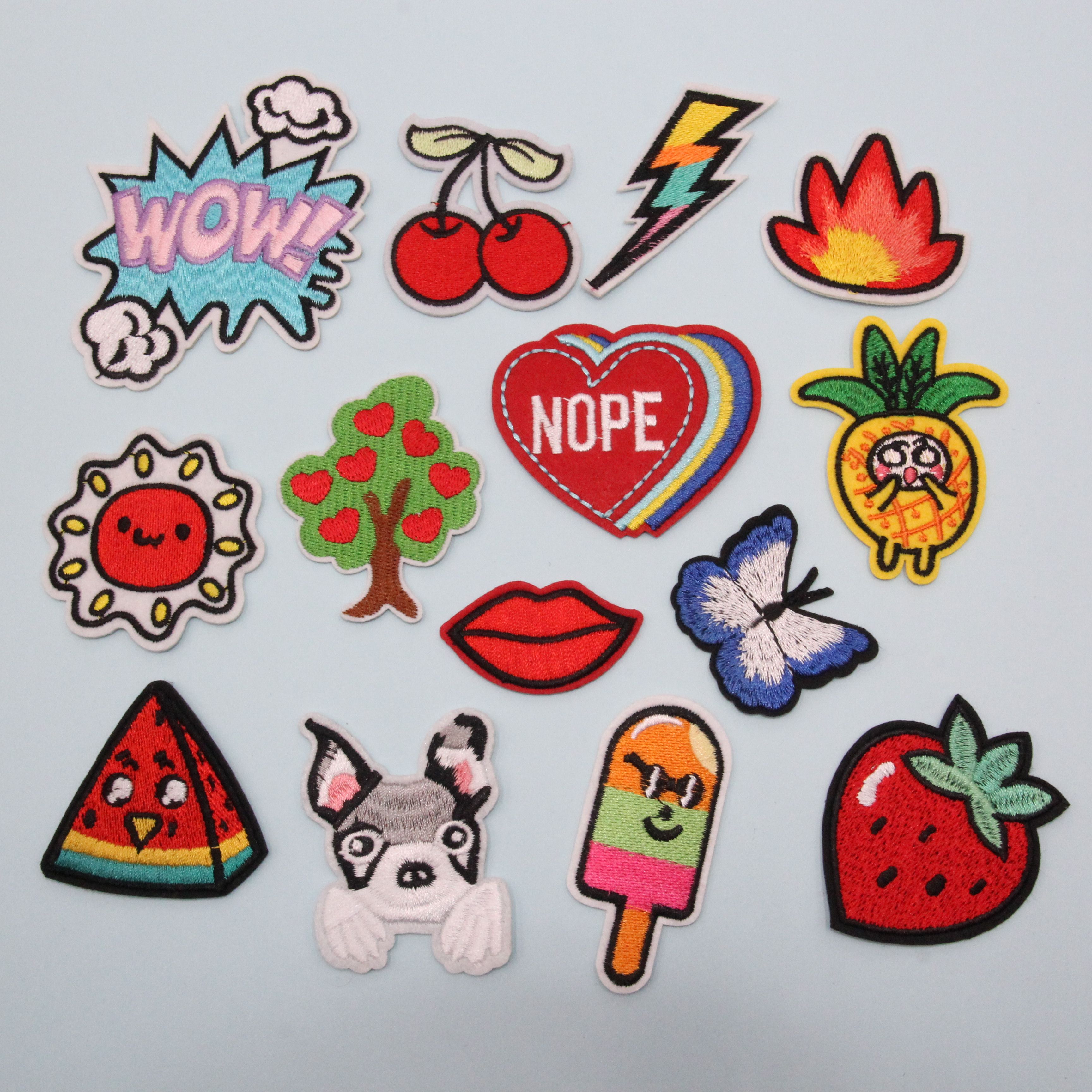 春蓉电脑绣花标加工定制补丁布贴服装辅料饰品配件刺绣布贴16