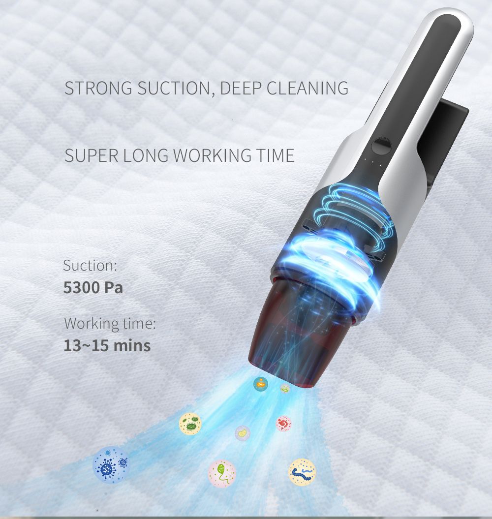 车载吸尘器无线充电汽车用家用两用专用大功率强力车内小型手持式产品图