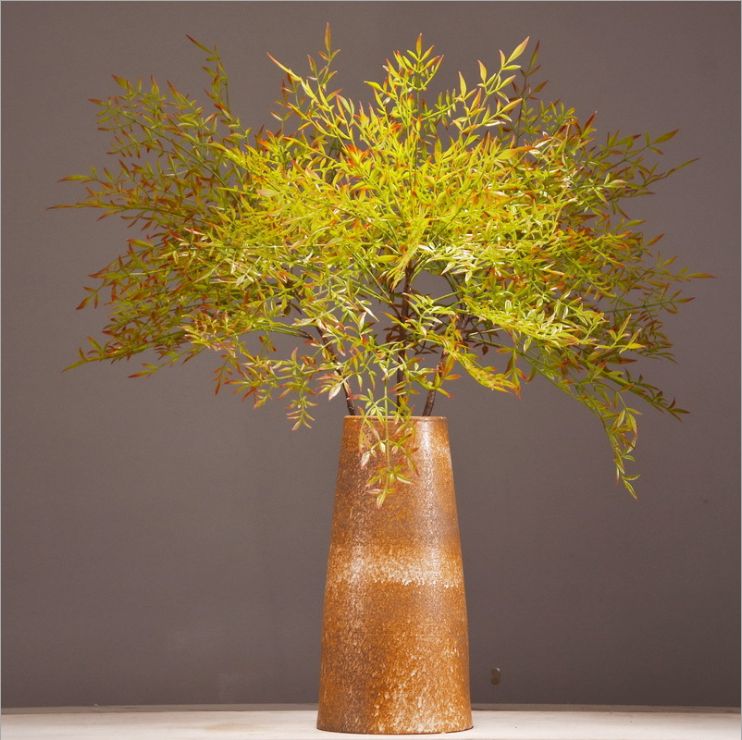 Lanjin's original manufacturer offers artificial plants, artificial leaves, flower arrangement materials, soft decorative items, artificial flowers, and artificial large-branch Nandina domestica details Picture