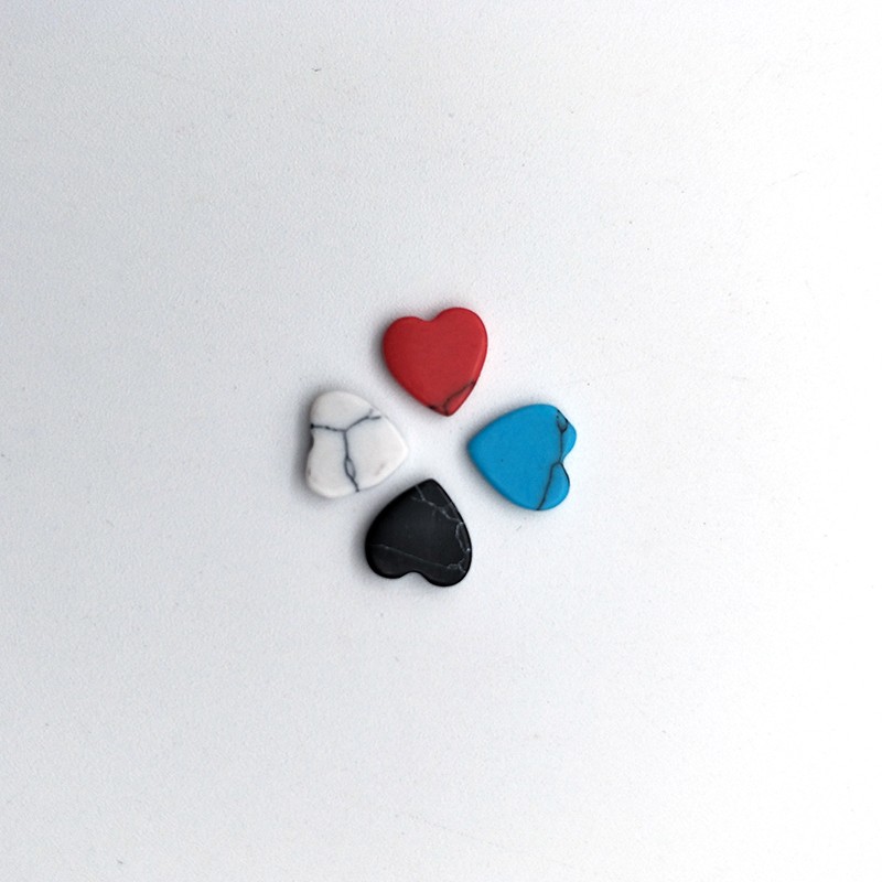 Custom-made jewelry accessories: synthetic turquoise, square malachite, double-plane, flat-bottomed, inlaid bare stone detail image 12