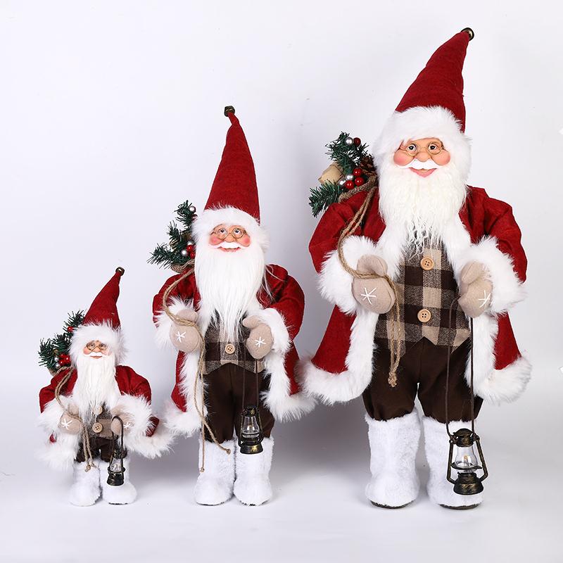 A 60-centimeter red luxury static Santa Claus Item Picture