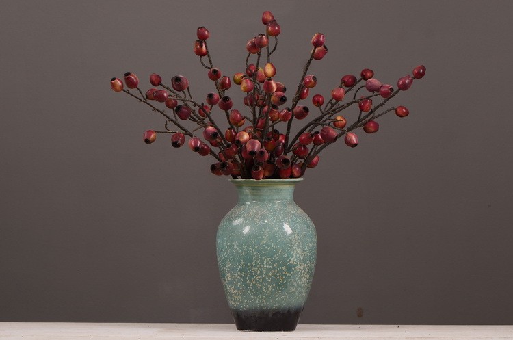 Lanjin Factory wholesales artificial eucalyptus fruit, artificial zombie fruit, artificial pipe fruit, artificial berry plants, creative artificial flowers for living room and dining table arrangements, and floral art ornaments pic 4