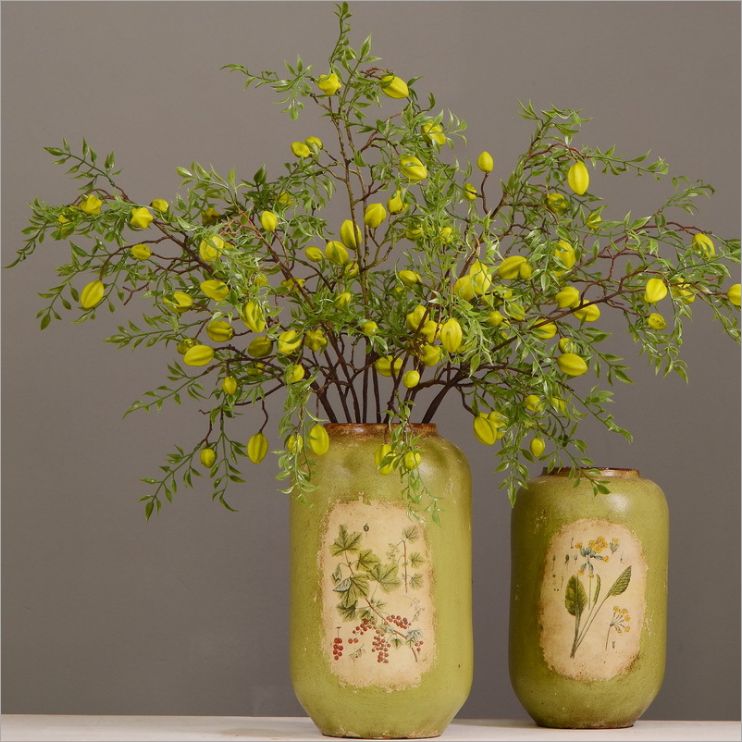 Lanjin Wholesale Artificial fruit Factory direct sales Home decoration artificial flowers, artificial star fruits, artificial small berries, artificial fruits and artificial flower art details Picture