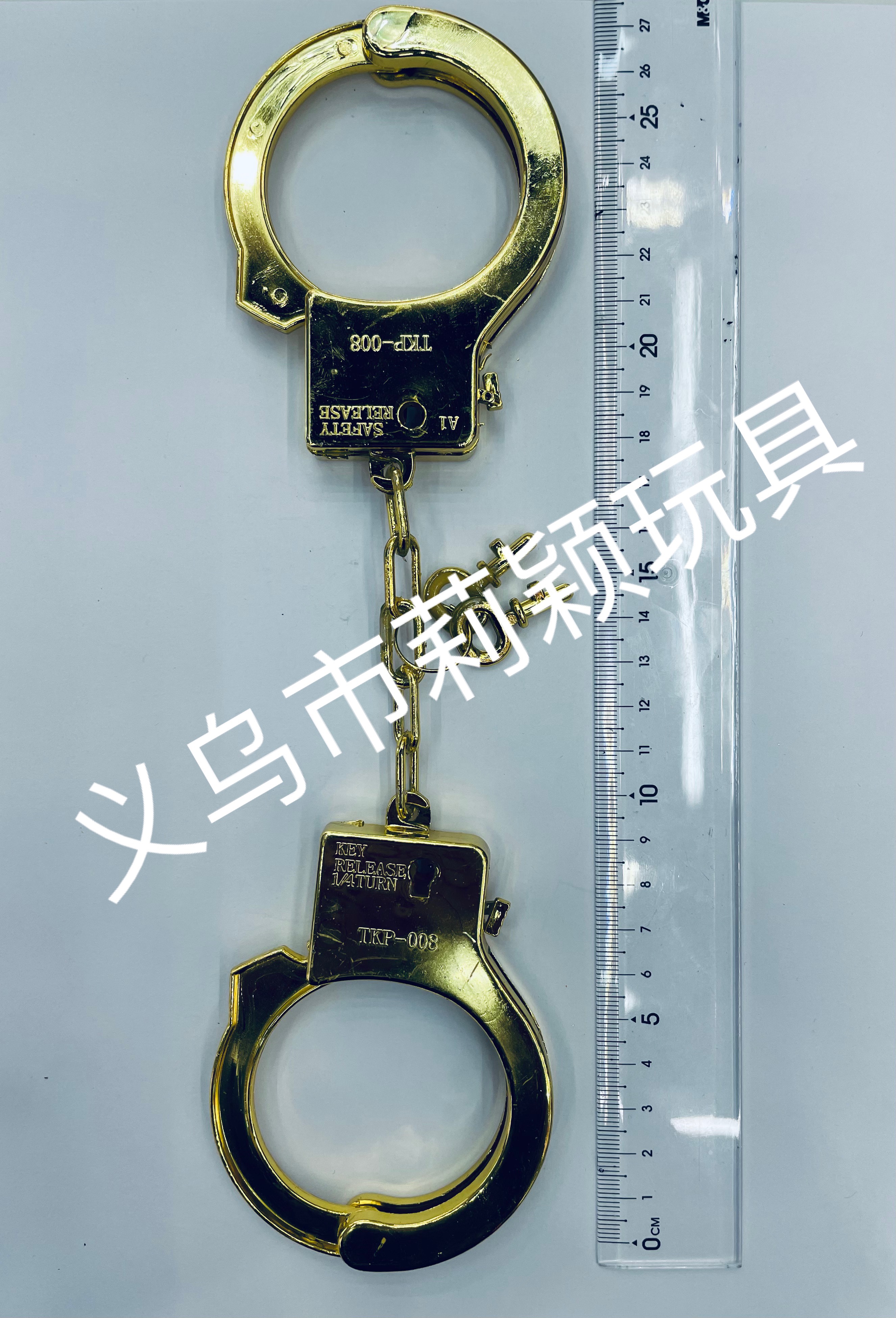 玩具手铐电镀塑料手铐儿童玩具手铐真空镀膜吸塑纸卡手铐万圣节玩具手铐万圣节产品008吸塑蓝版 银色手铐详情图9