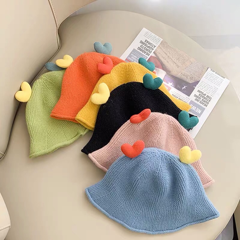 Baby treasure hat cute super adorable spring and autumn knitting children fisherman hat Korean boys and girls tide autumn and winter Specification drawing
