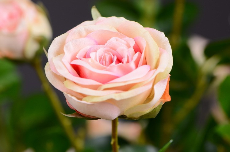 Lanjin Factory wholesale multi-head rolled edge rose artificial flowers wholesale living room, dining table, coffee table, entrance hall decoration artificial flowers factory direct sales mixed batch pic 14