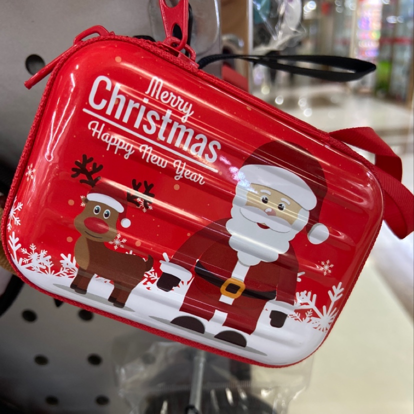 Tinplate wallet Christmas purse full figure