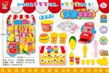 儿童玩具过家家玩具餐具汉堡专卖店 板装 333-44