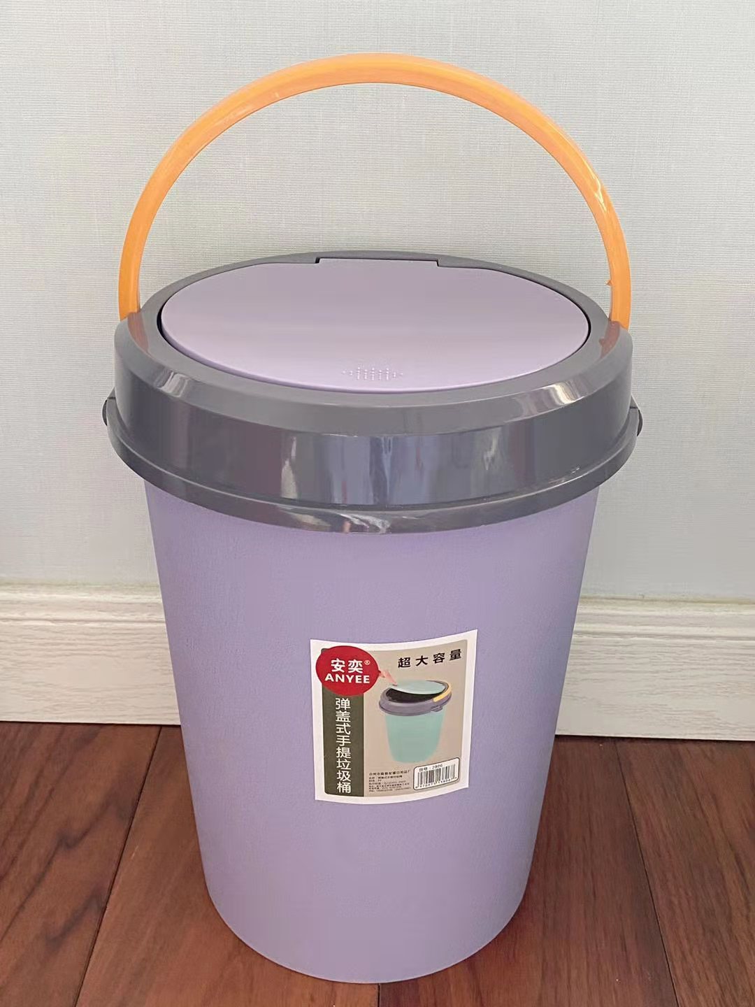 创意提手垃圾桶家用厨房卫生间垃圾桶高质量塑料垃圾桶卧室垃圾桶详情图1