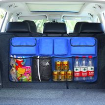 汽车用品收纳袋大容量后备 箱椅背袋 车载后座网兜置物袋储物袋