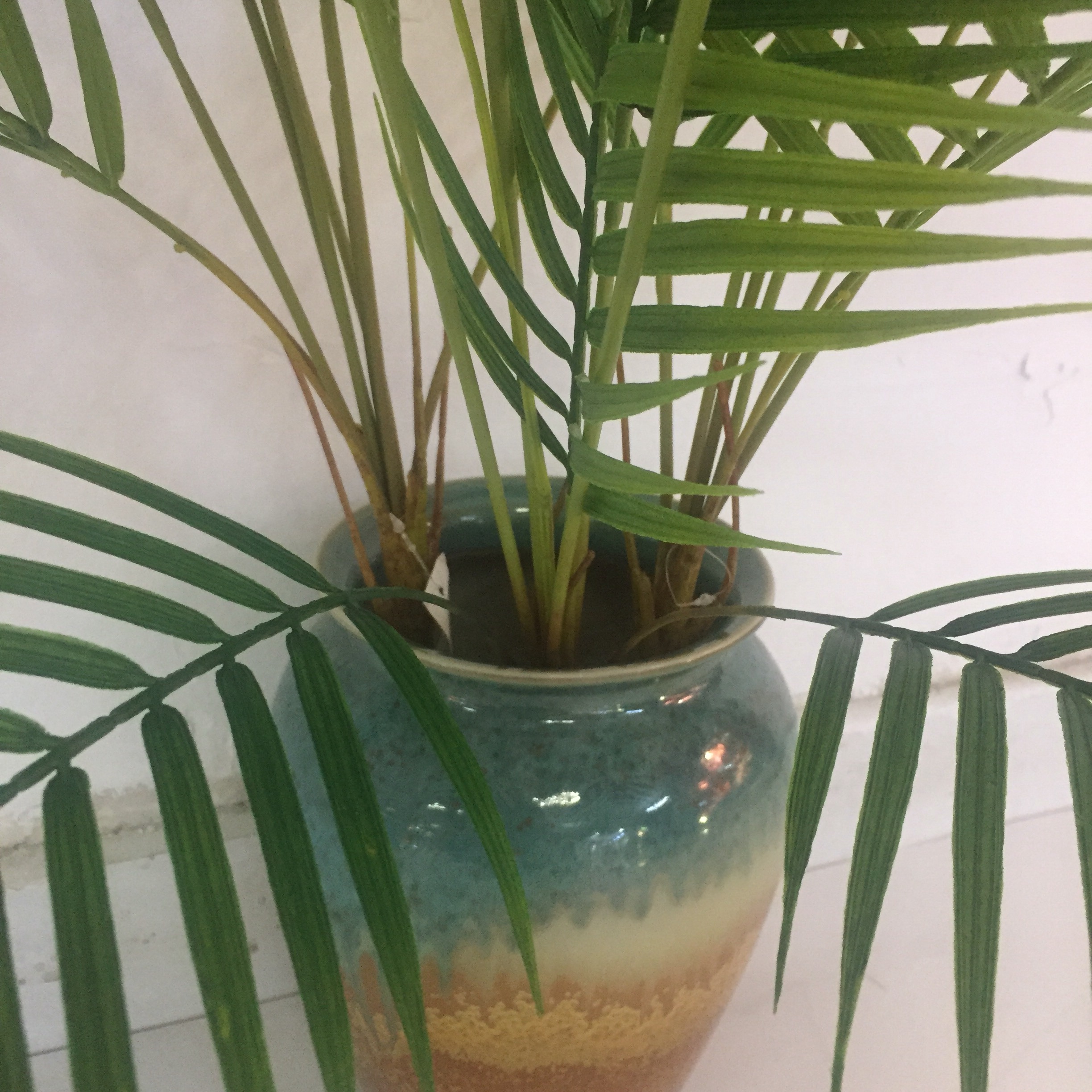 7 Leaf Wind Tail Bamboo Simulation Green Plant Simulation Green Leaf Engineering Flowers And Plants Application Scenario
