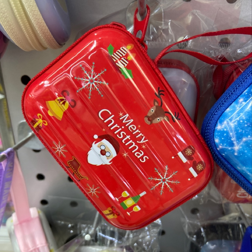 Tinplate purse Christmas purse full figure
