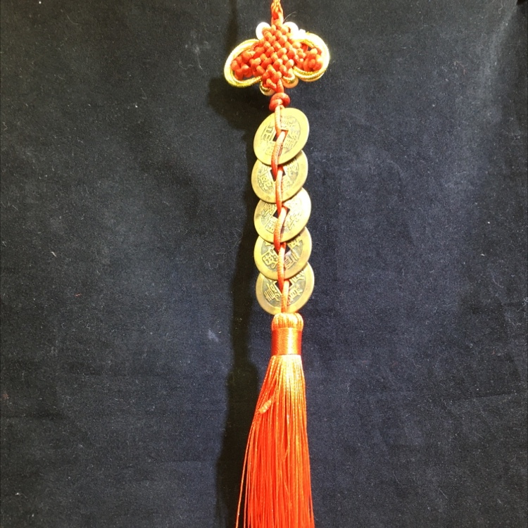 Knot 2.8cm copper five emperor money string