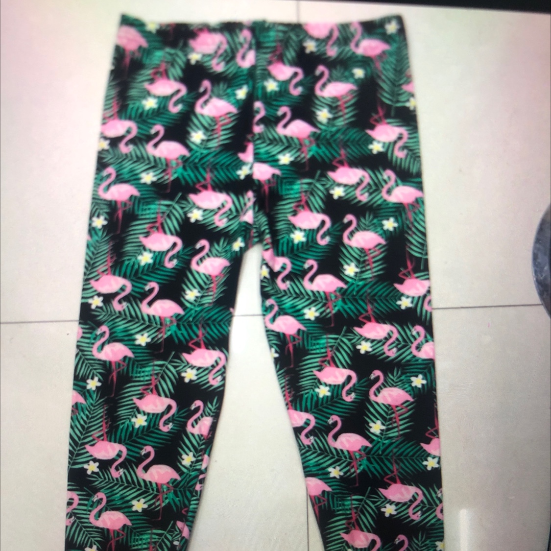 火烈鸟牛奶丝打底裤