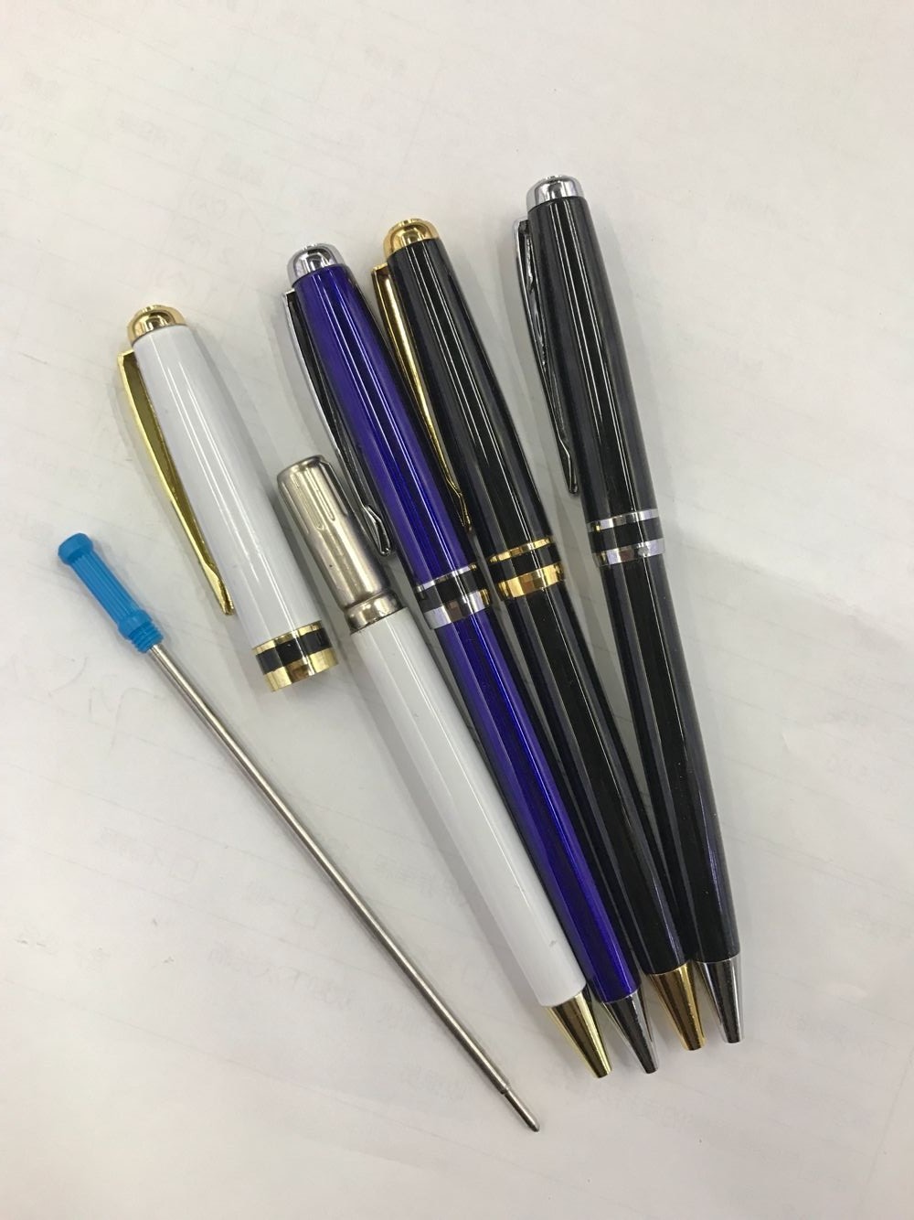 健杰制笔办公文化书写工具圆珠笔中油笔 金属圆珠笔 商务笔办公笔详情图3