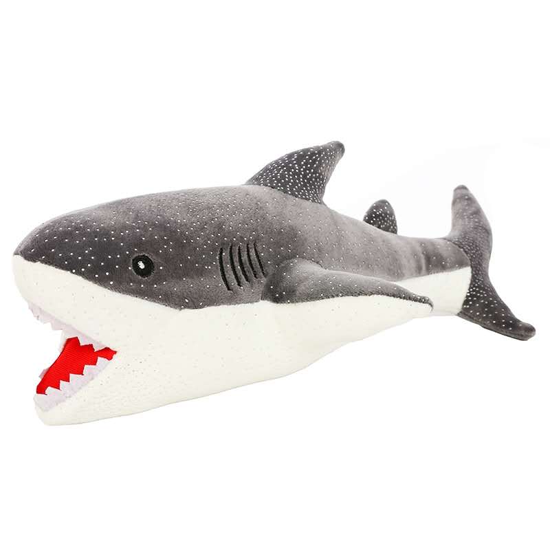 自产自销毛绒玩具玩偶结婚礼物搞怪鲨鱼娃娃细节图