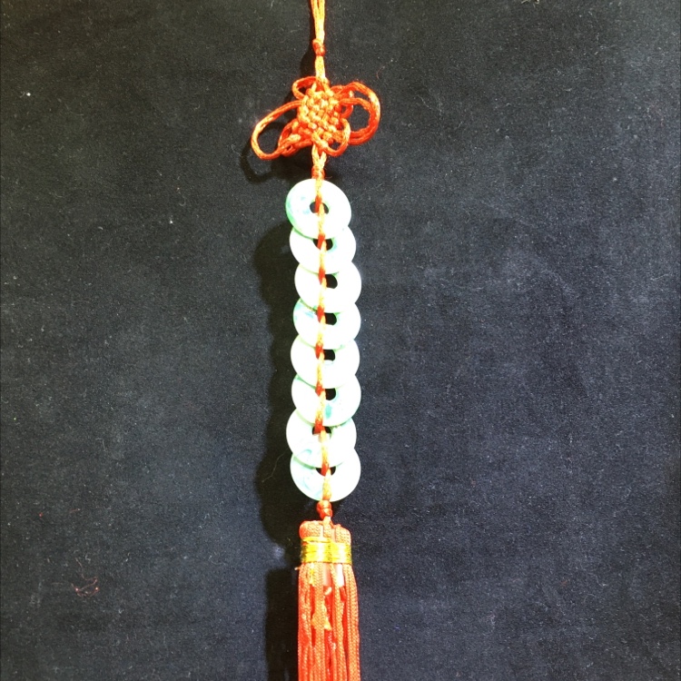 2.0cm 8 pieces jade skewer (Life peace)