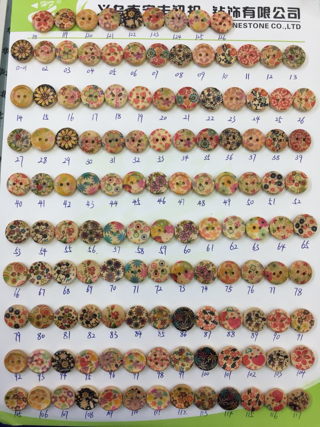 圆形木头钮扣衬衫外套纽扣儿童衣服宝宝毛衣手工DIY装饰扣子详情1