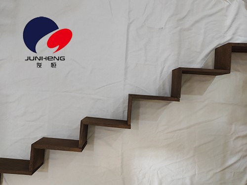 Solid wood decorative racks, background wall shelves, wall cabinets, living room wall panels, creative grid wall panels, W-shaped shelves detail image 1