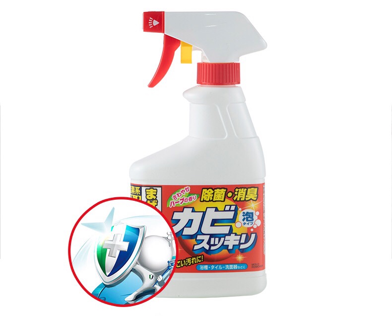 日本进口除霉剂卫生间除霉味房间墙体霉斑瓷砖缝隙清洁防霉喷雾剂图