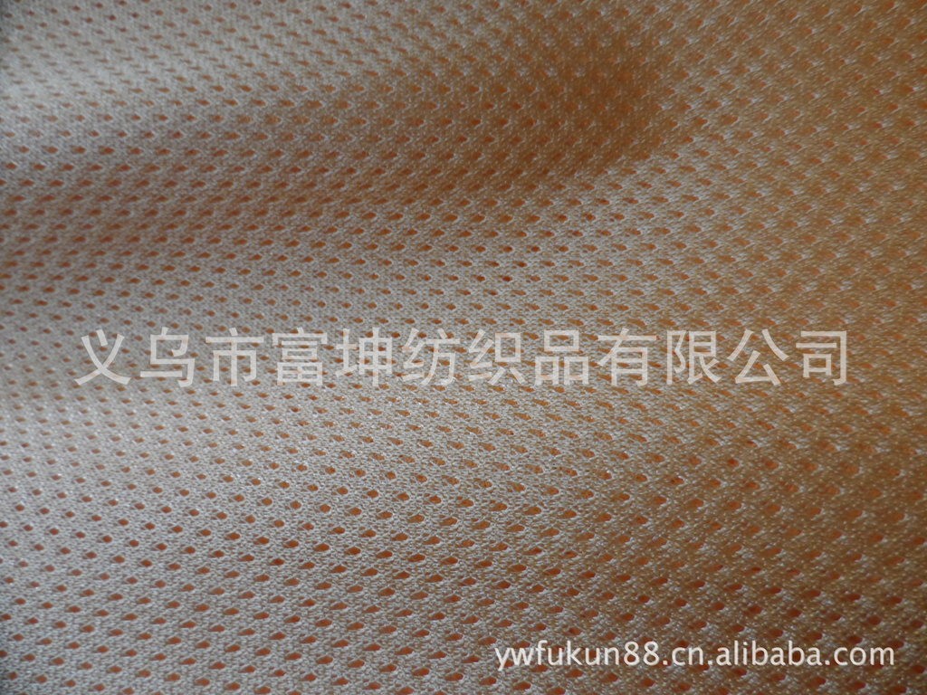 全涤满天星小眼针织网眼布 新款现货低弹细网布 运动服休闲服面料详情图6