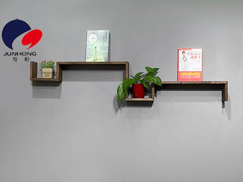 Solid wood decorative rack background wall storage rack wall cabinet living room wall hanging creative grid wall hanging partition board solid wood set two