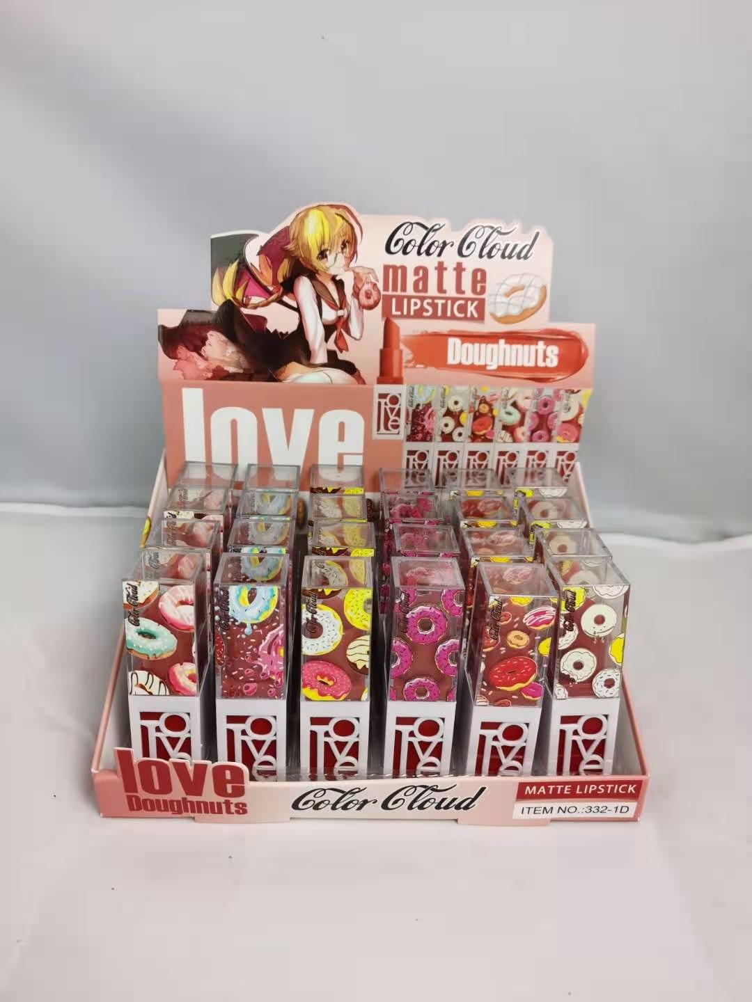 New color tube dark flower multi-color lipstick makeup and beauty lip makeup factory direct sales