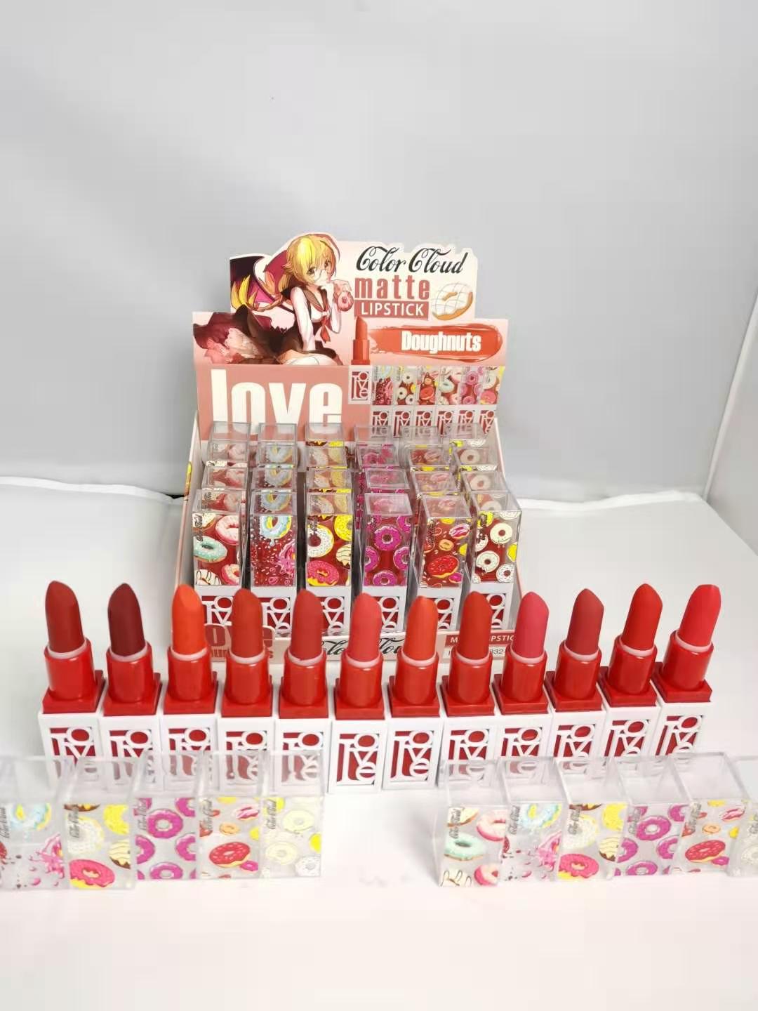 New color tube dark flower multi-color lipstick makeup and beauty lip makeup factory direct sales Application Scenario