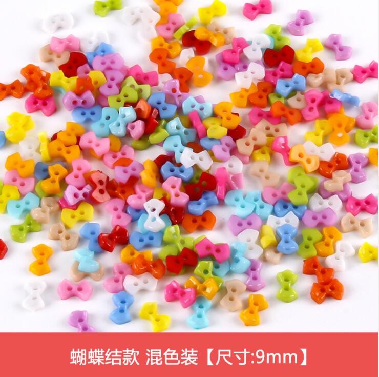 手工制作纽扣DIY制作材料糖果色彩色方形爱心花形异形玩具小扣子详情12