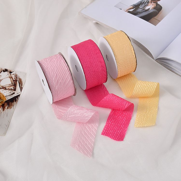 4CM مصانع الشريط المجعّد الناعم، محرفة رأس، مزخرفة بقماش القماش details Picture